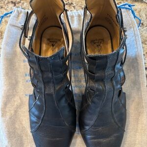 John Fluevog Bekkie Black Heeled Boots